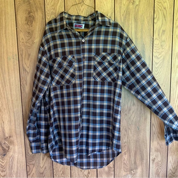Vintage Big Mac Brown Flannel - Picture 2 of 4